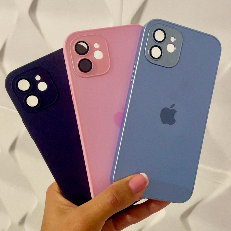 Case iPhone Vidro Temperado Fosco Híbrido Vitra Pro