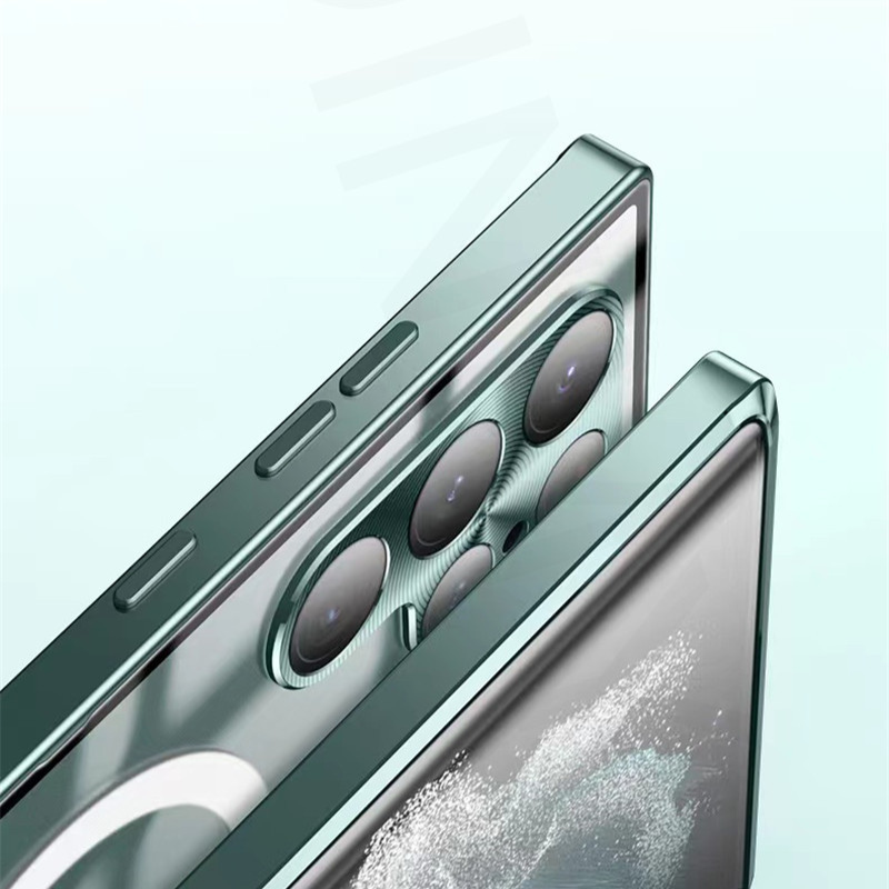 Case Samsung Magnética 360° Vidro Temperado MagSafe