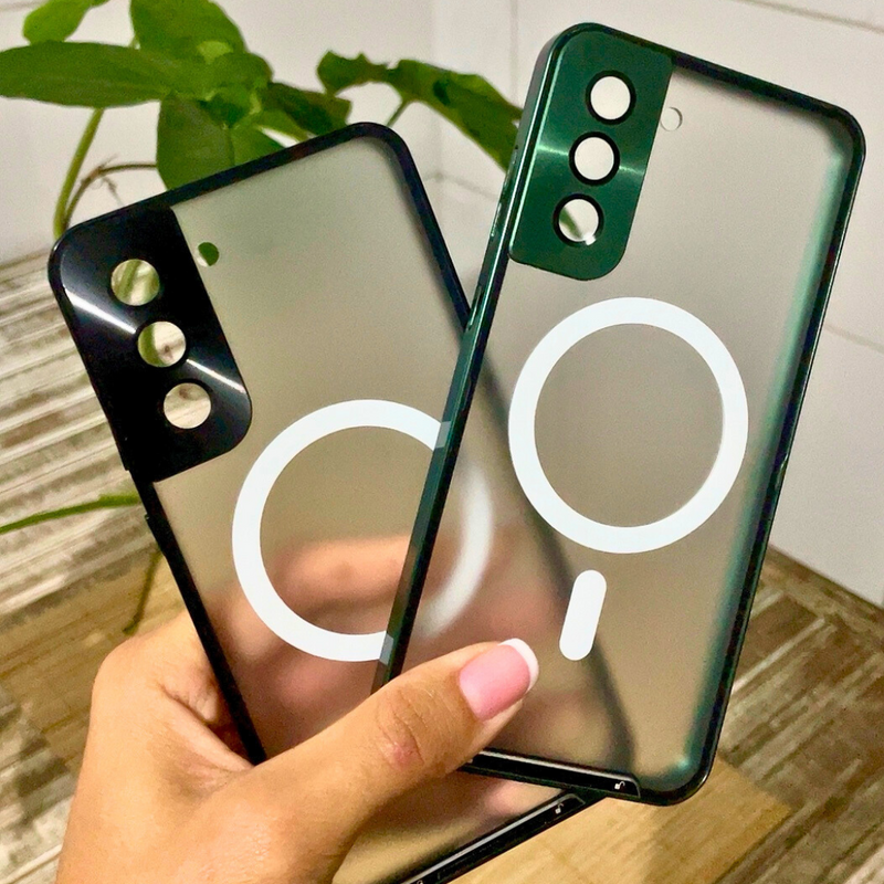 Case Samsung Magnética 360° Vidro Temperado MagSafe