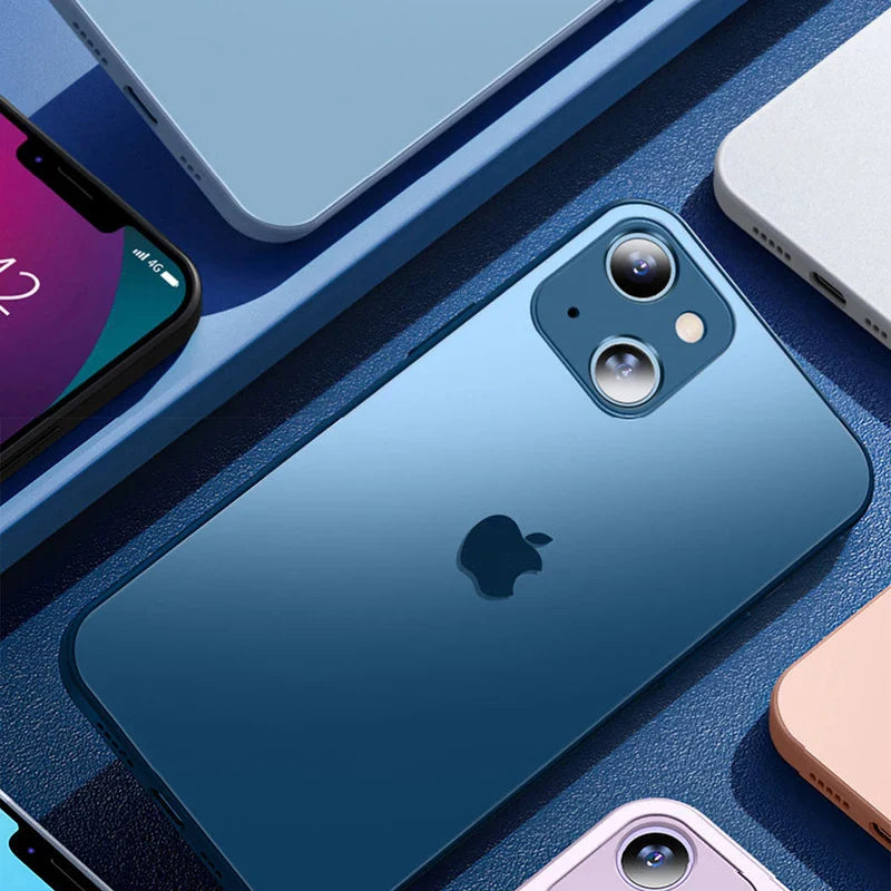 Case iPhone Vidro Temperado Fosco Híbrido Vitra Pro