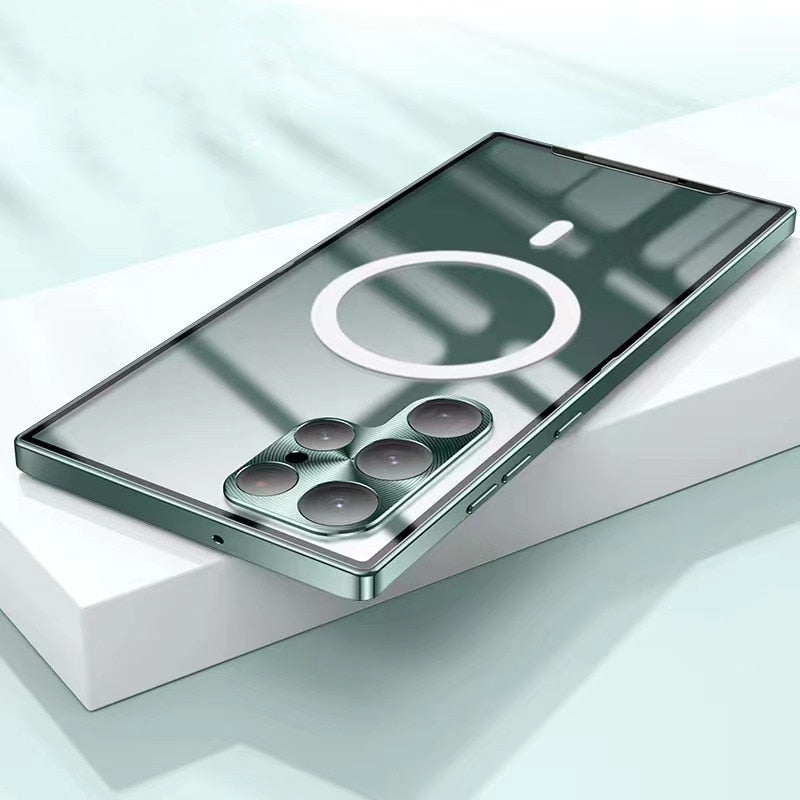 Case Samsung Magnética 360° Vidro Temperado MagSafe