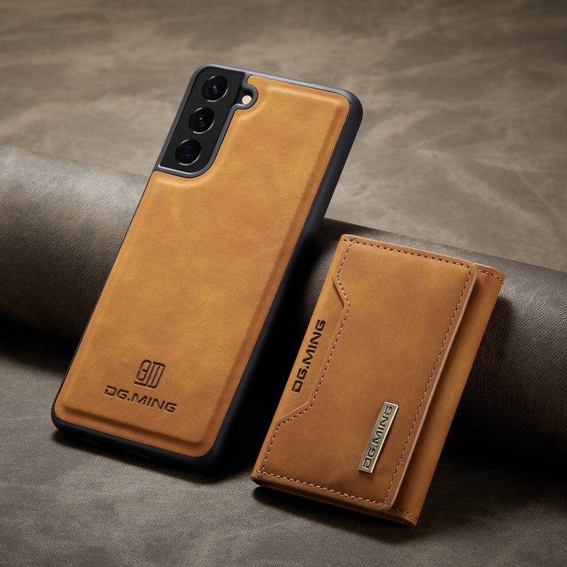 Capa Samsung Couro com Carteira Magnética Destacável 2 em 1