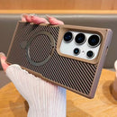 Case Samsung com Acabamento em Carbono e Carregamento MagSafe