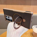 Case Samsung com Acabamento em Carbono e Carregamento MagSafe